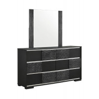 Coaster Furniture 207104 Blacktoft Rectangle Dresser Mirror Black